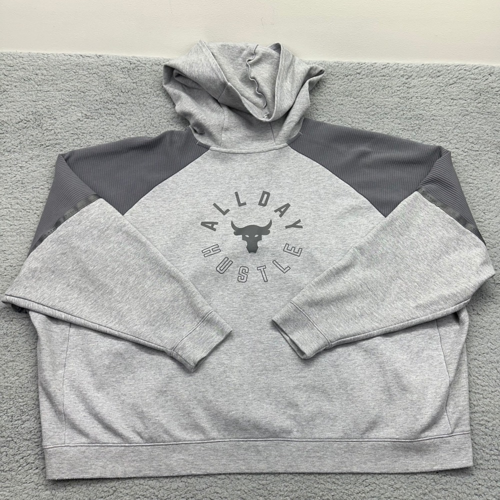 Under Armour 1332575 Womens Small Loose Project Rock All Day‎ Hustle OS Hoodie
